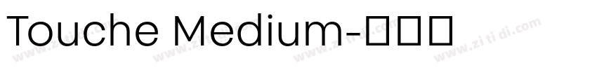 Touche Medium字体转换